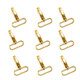 Swivel Clasp Snap Hooks with Rounded Rectangle Ring - (Pack of 2)